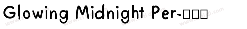 Glowing Midnight Per字体转换